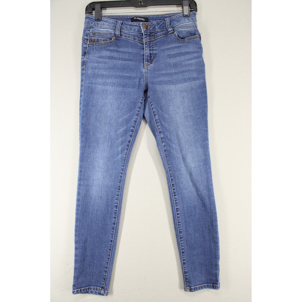 D Jeans Women Medium Wash Skinny Jeans Size 4 Stretch Repreve Denim 5-Pocket